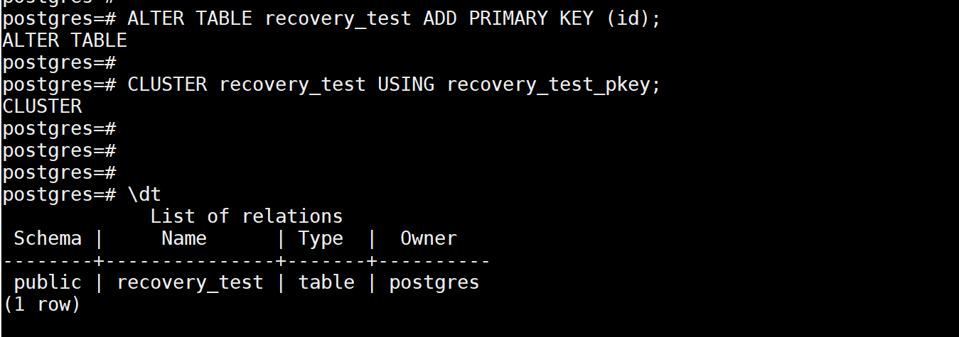 [TEST] Postgresql DB 생성 + extensions