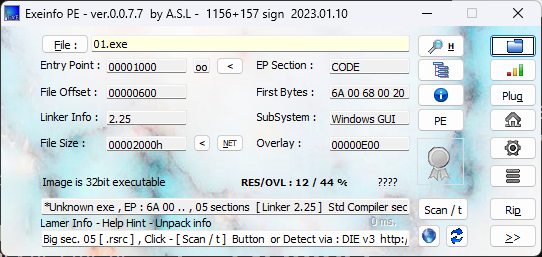 ExeInfo01PackingStatus