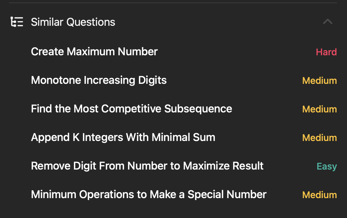 Leetcode Remove K Digits
