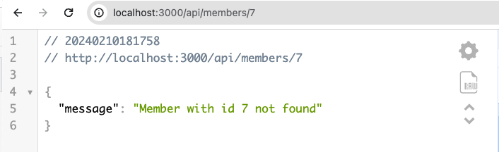 없는 member 조회
