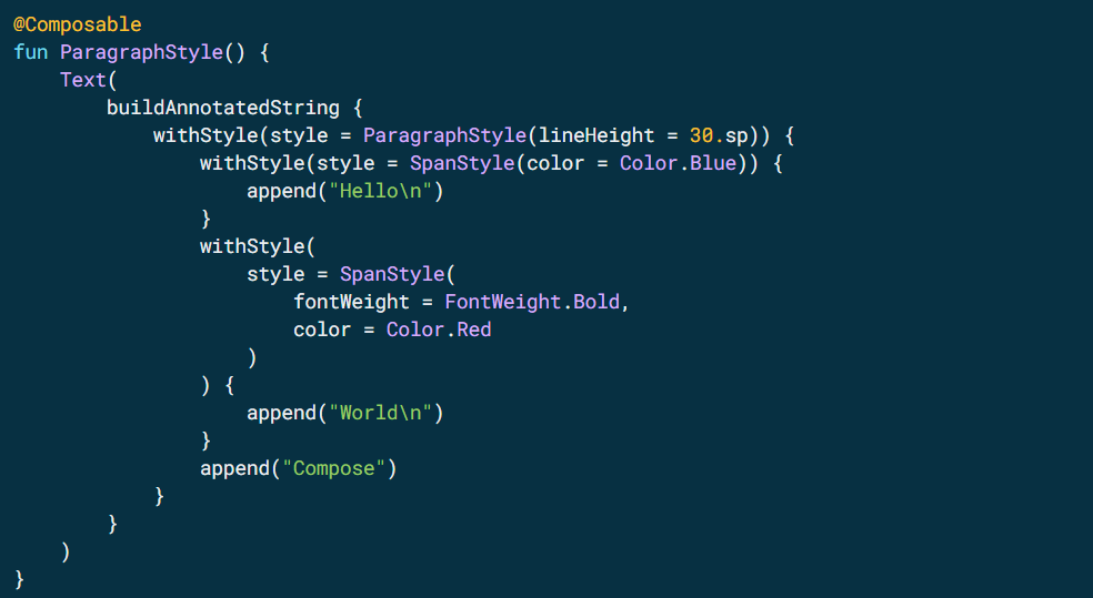 Compose Text