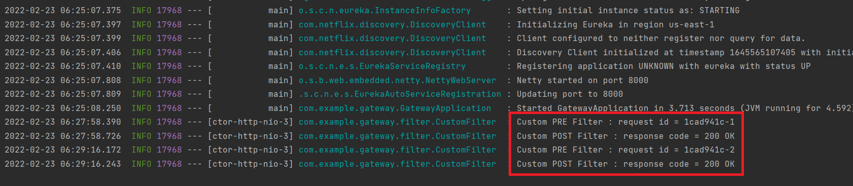 Spring Cloud Gateway CustomFilter