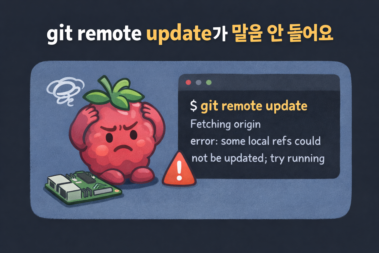 git remote update가 말을 안 들어요