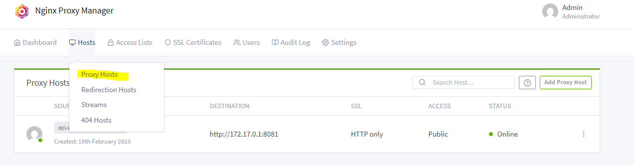 AWS (redis, Nginx Proxy Manage)