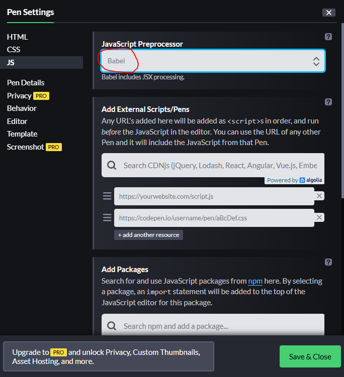 javascript preprocessor, and javascript postprocessor... React (๊ธฐ๋ณธ ์์ค ์ฝ๋)