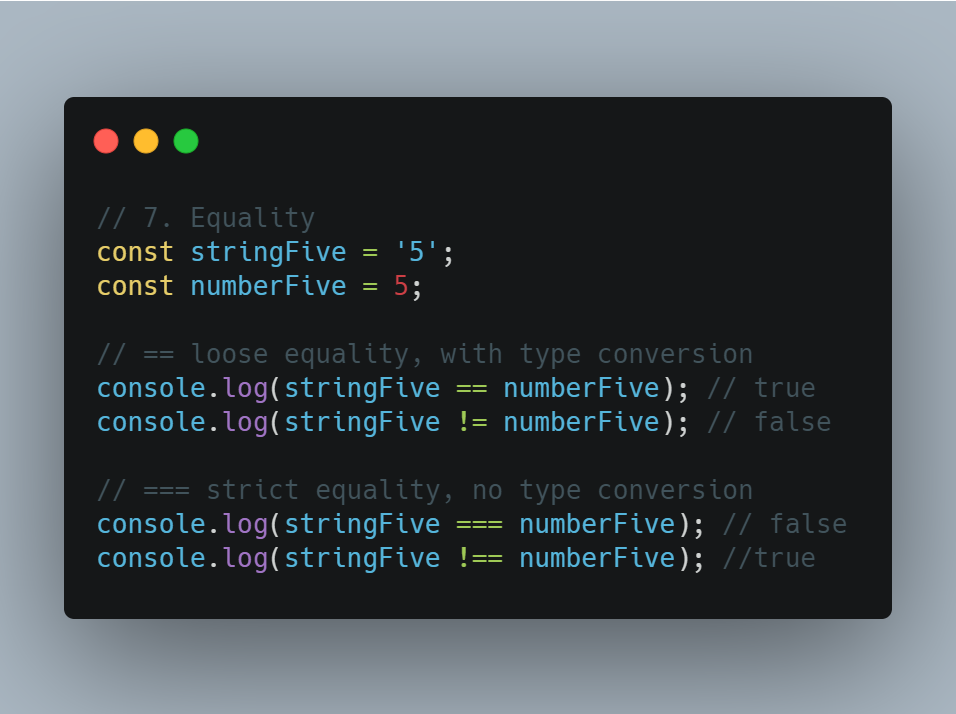 JS 정리(3) Operator ,if ,for loop