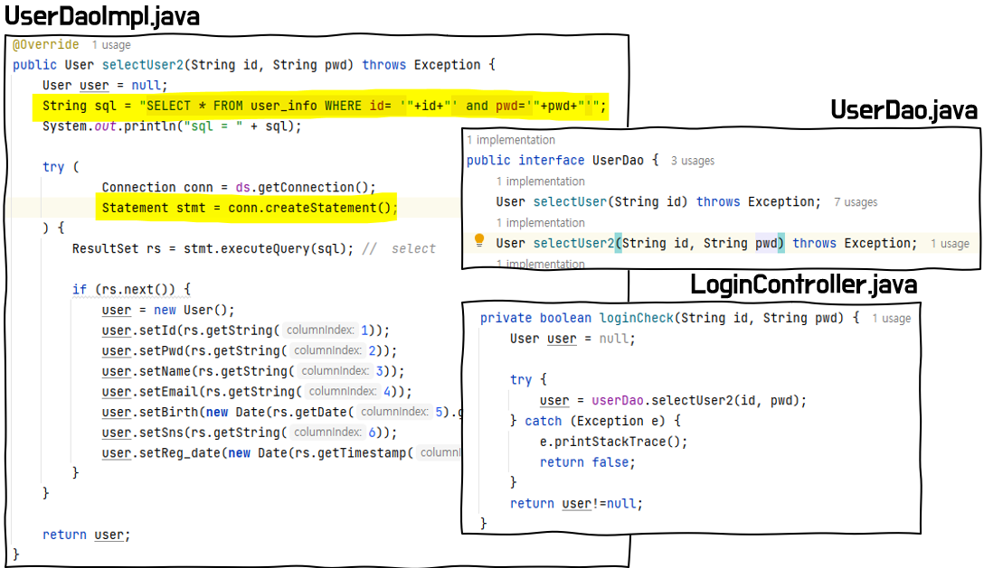 [java] SQL Injection