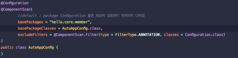 [Java] @ComponentScan, @Component @Bean