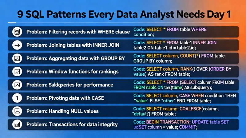 5. SQL - patterns