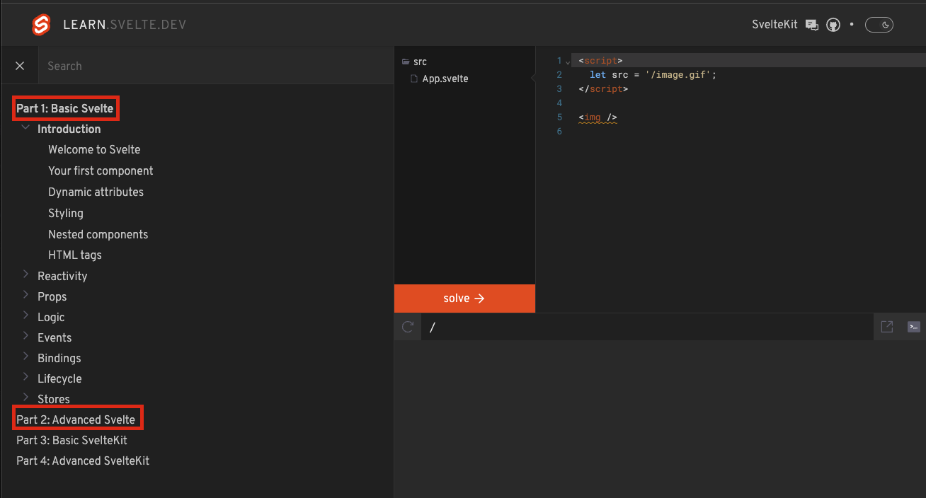 https://learn.svelte.dev/tutorial