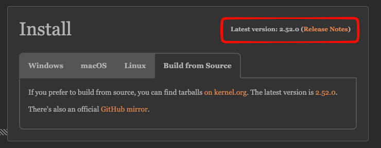 git-scm latest version