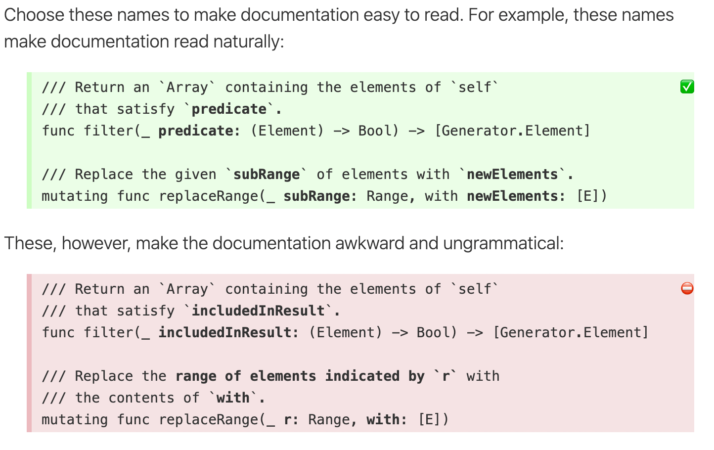 API Design Guidelines - Conventions