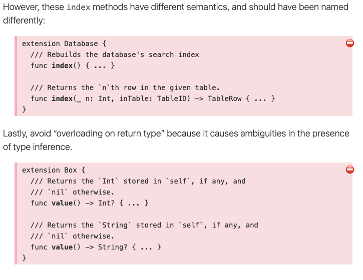 API Design Guidelines - Conventions