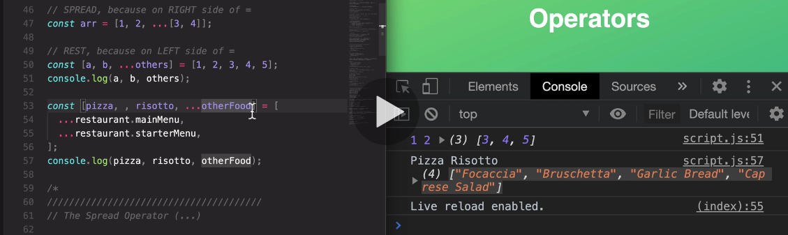 Section 9: Data Structures, Modern Operators and Strings