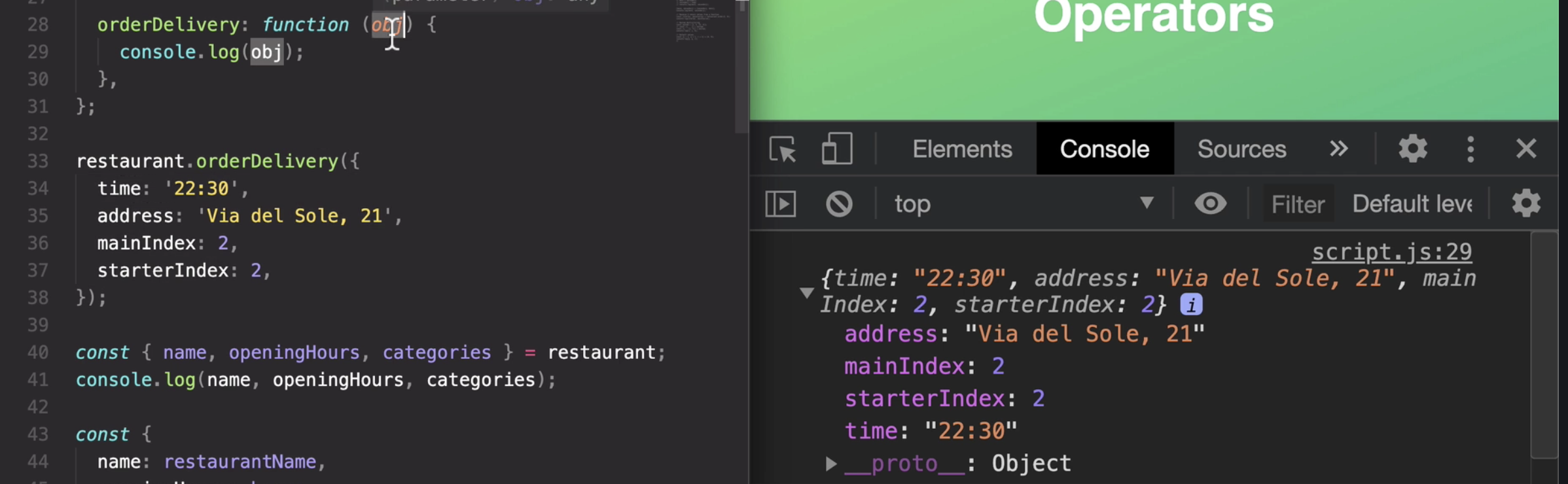 Section 9: Data Structures, Modern Operators and Strings