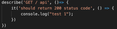 test code