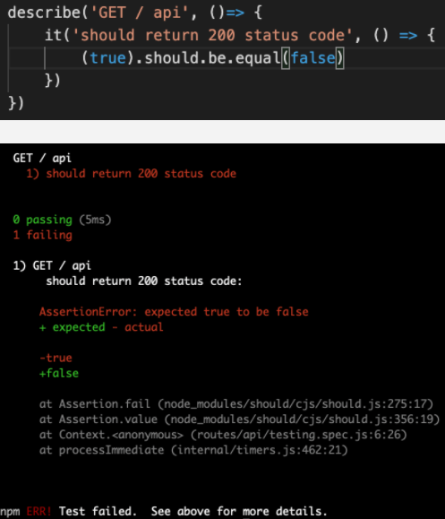 test code