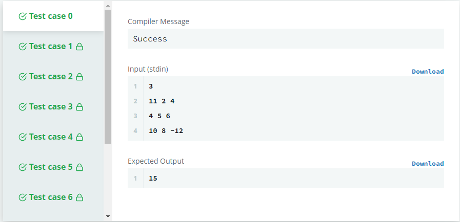 [HackerRank] Diagonal Difference