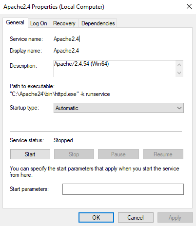 Apache24 generic service