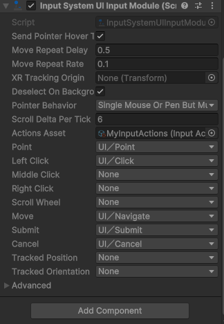 Input Actions - UI