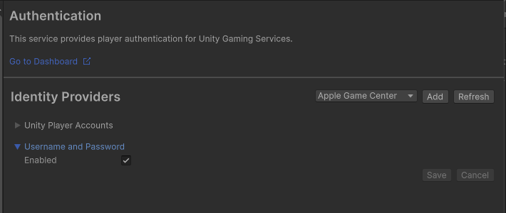 Unity Player Accounts, Authentication, Cloud Save