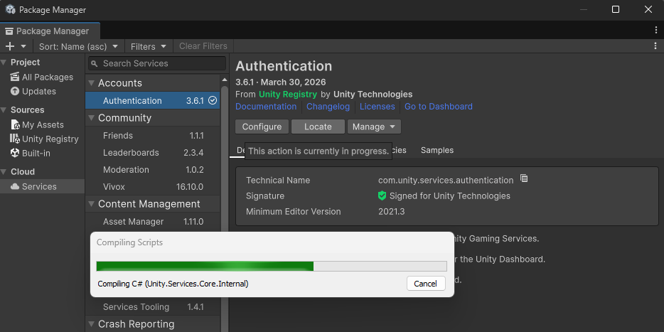 Unity Player Accounts, Authentication, Cloud Save