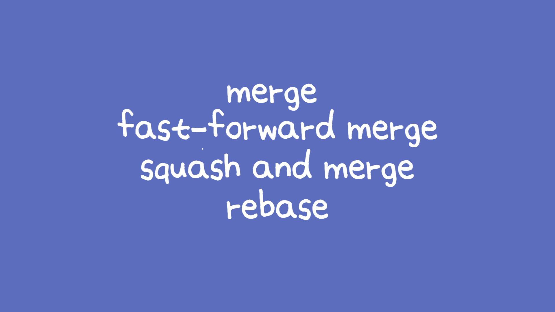 [Git] Merge, Fastforward merge, Squash and merge Rebase