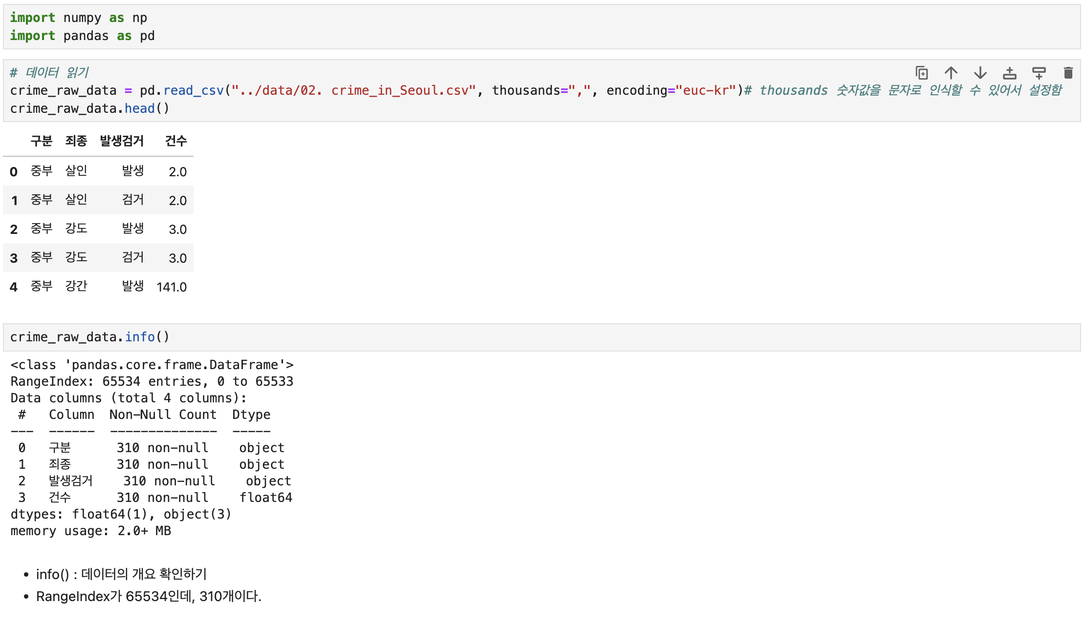 데이터 스쿨 4월 3일 스터디노트