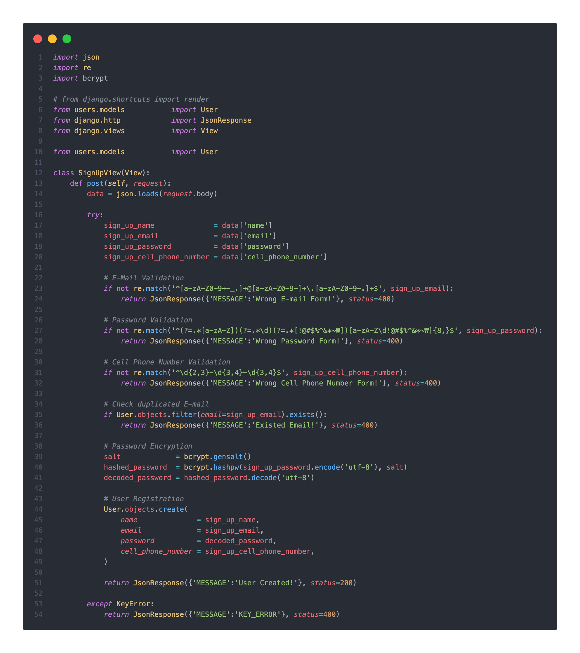 Django Instagram - Auths