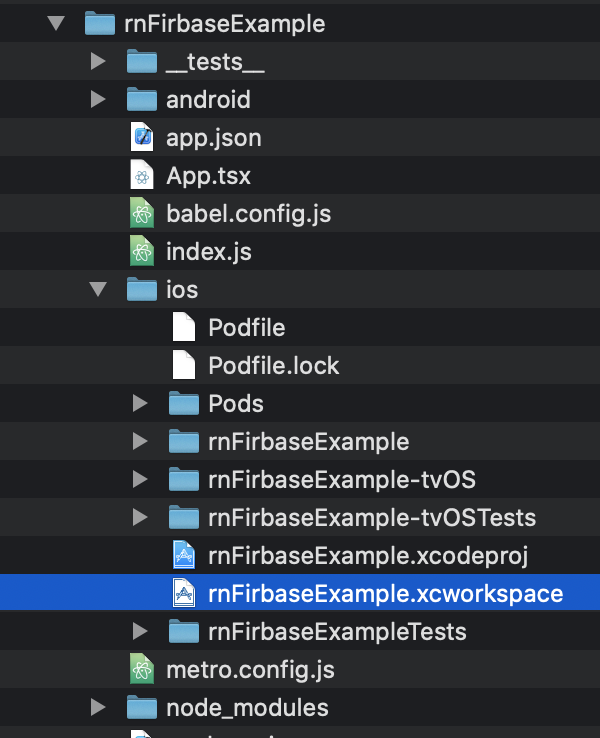 react-native-firebase 라이브러리 연동