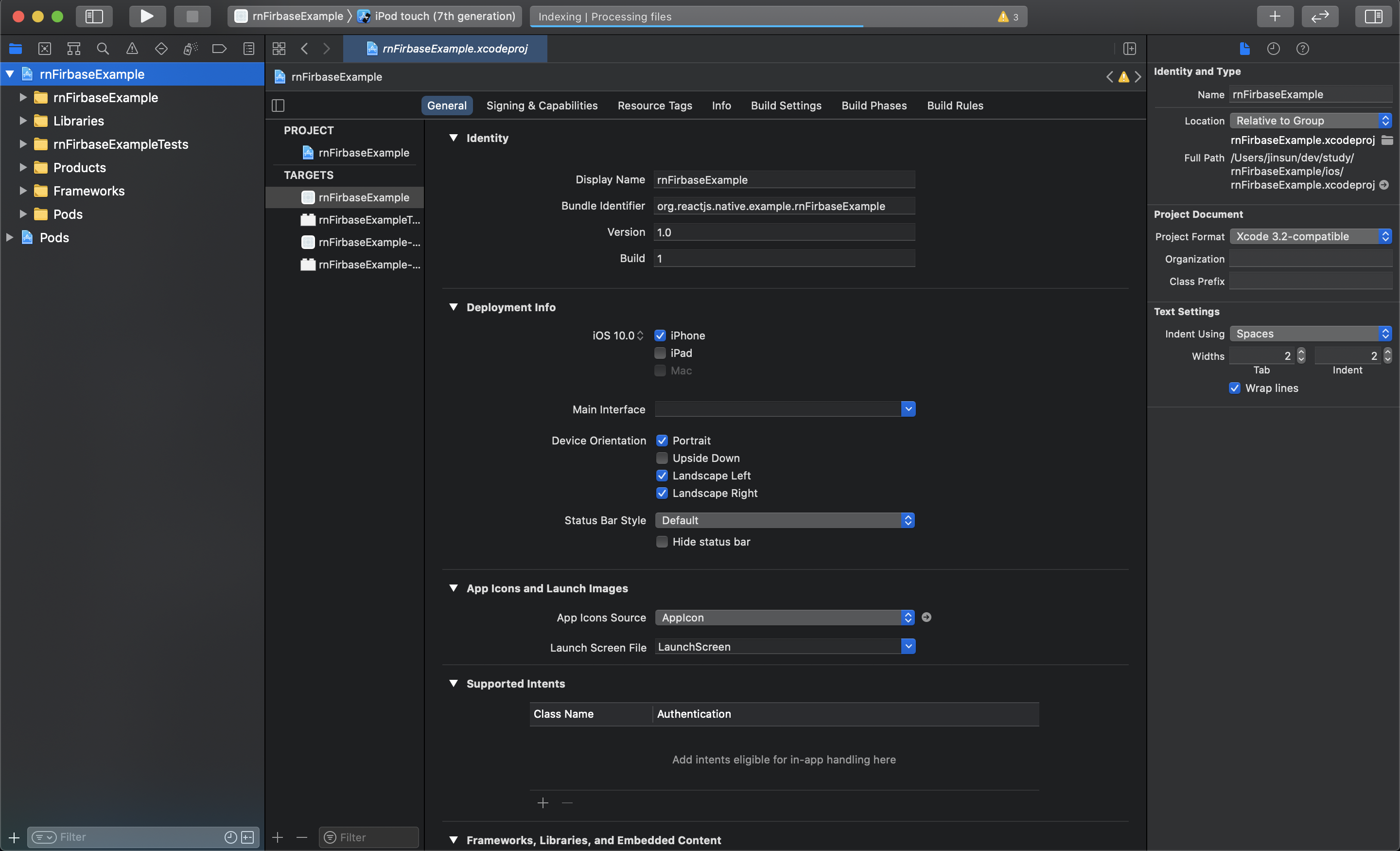 react-native-firebase 라이브러리 연동