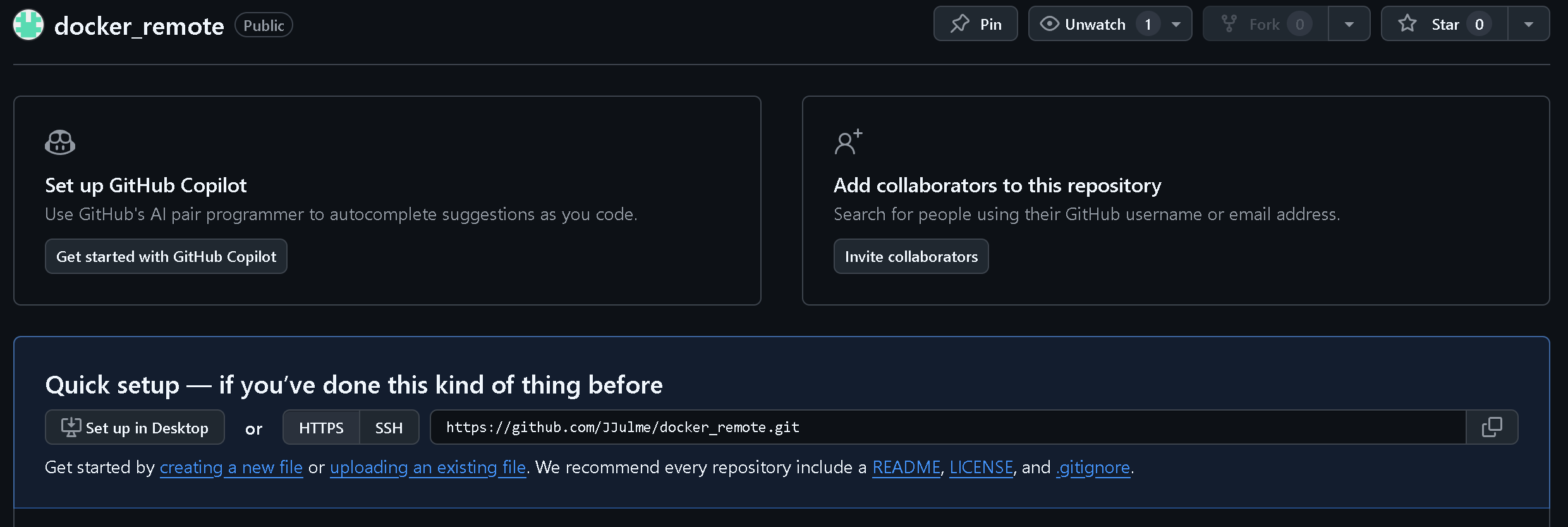 2. Docker Git 연동하기