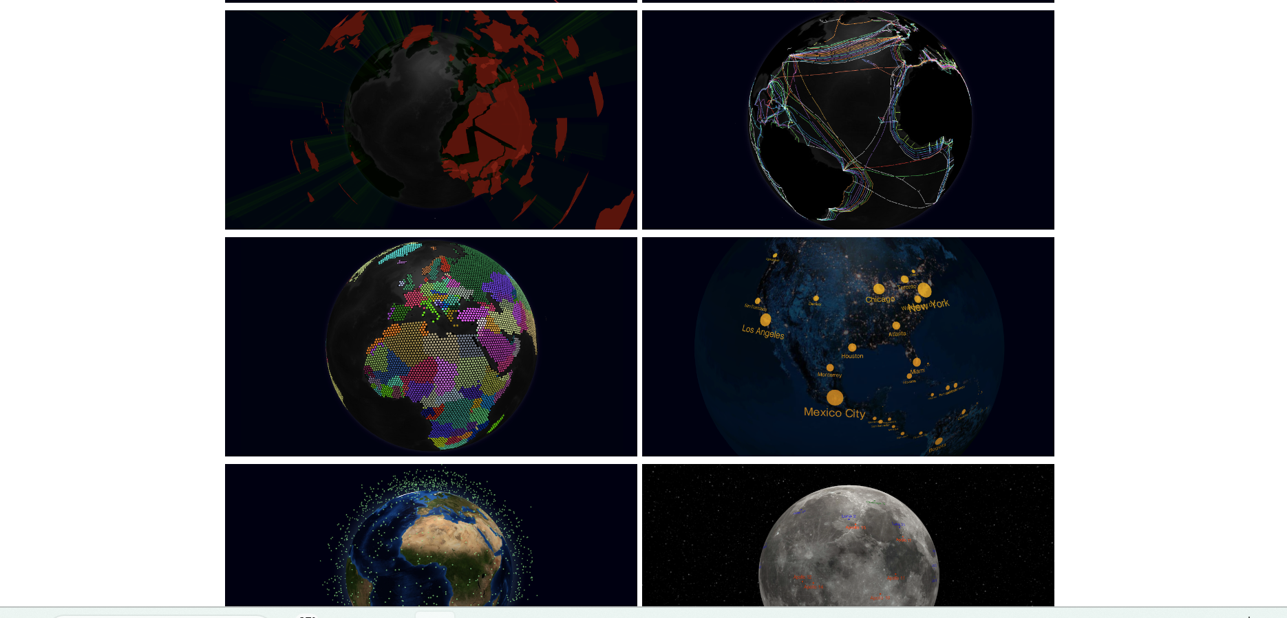 3d 지구본 라이브러리 mapbox