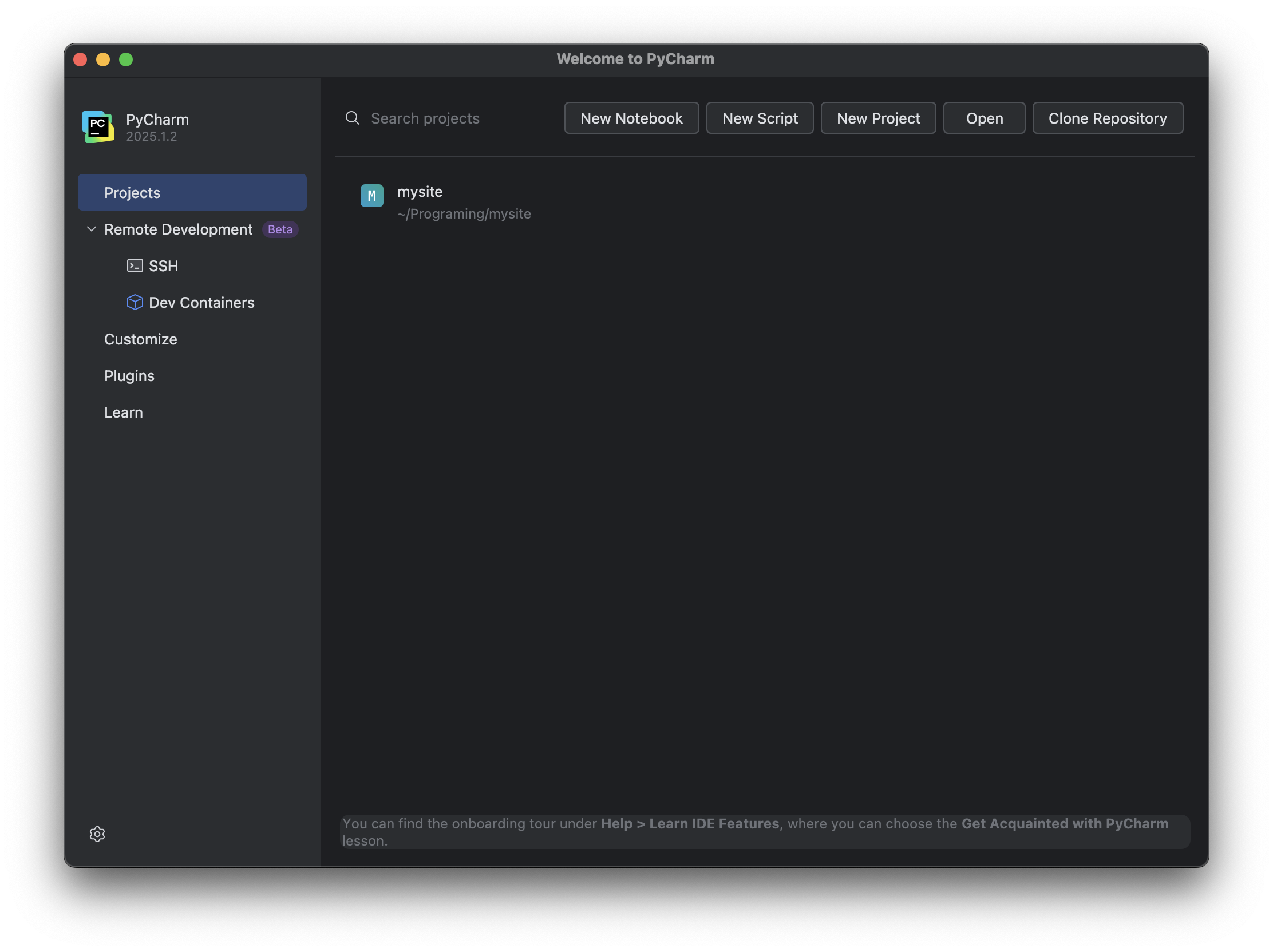 PyCharm 실행 사진