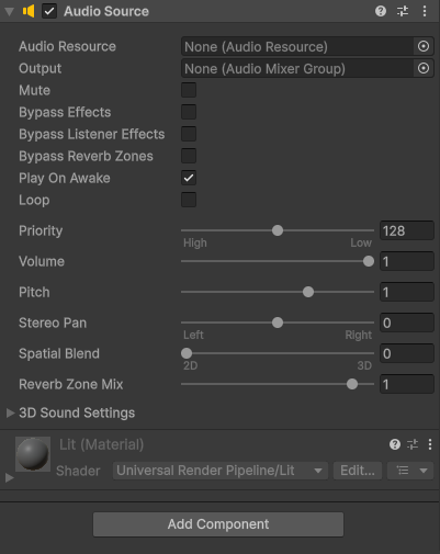 [UE] Audio