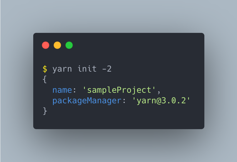 yarn berry 프로젝트 생성해보기