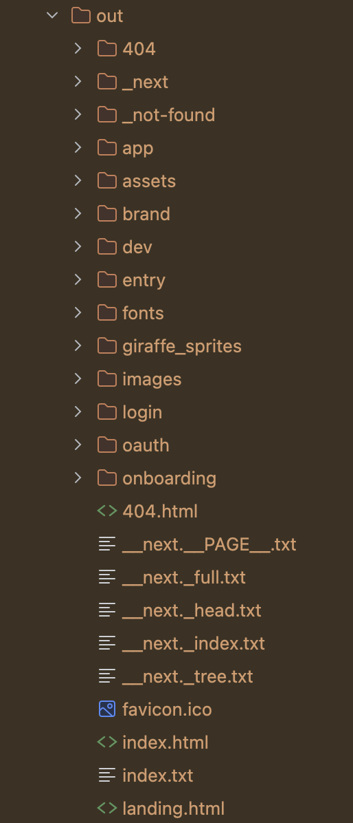 Next.js Static Export 결과