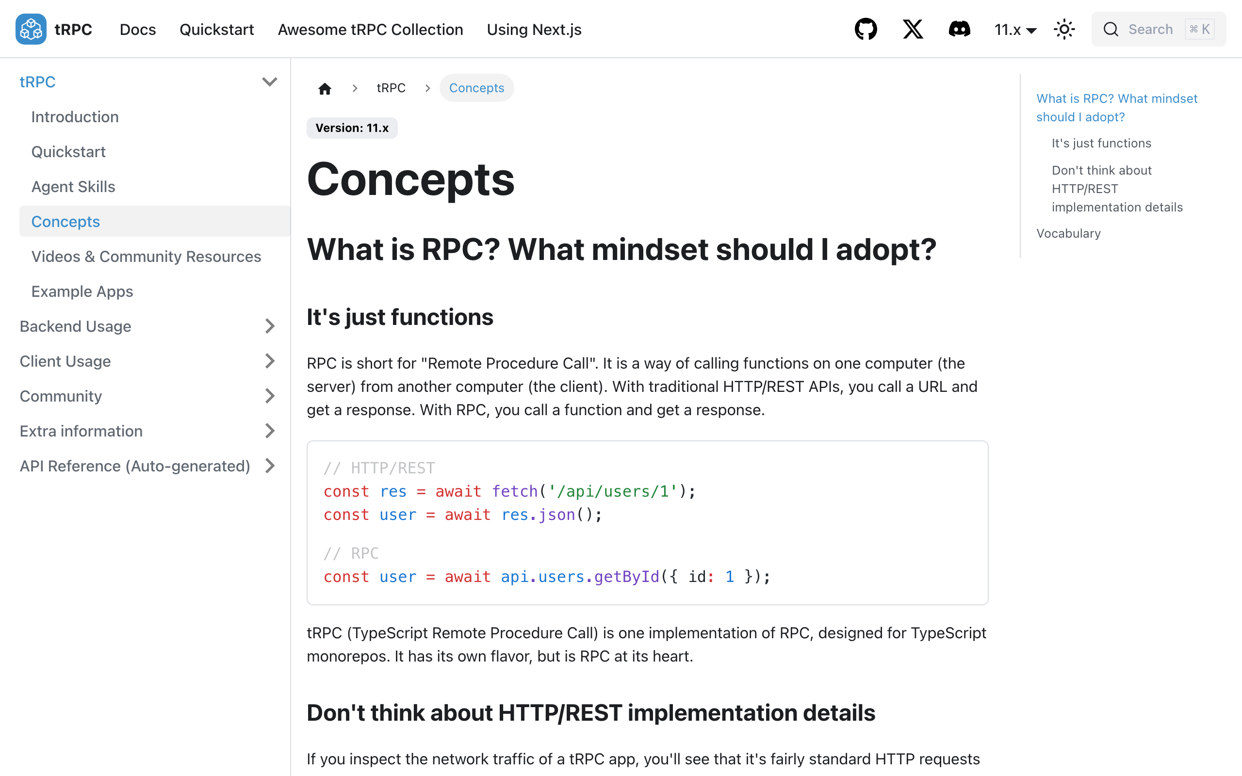 tRPC concepts