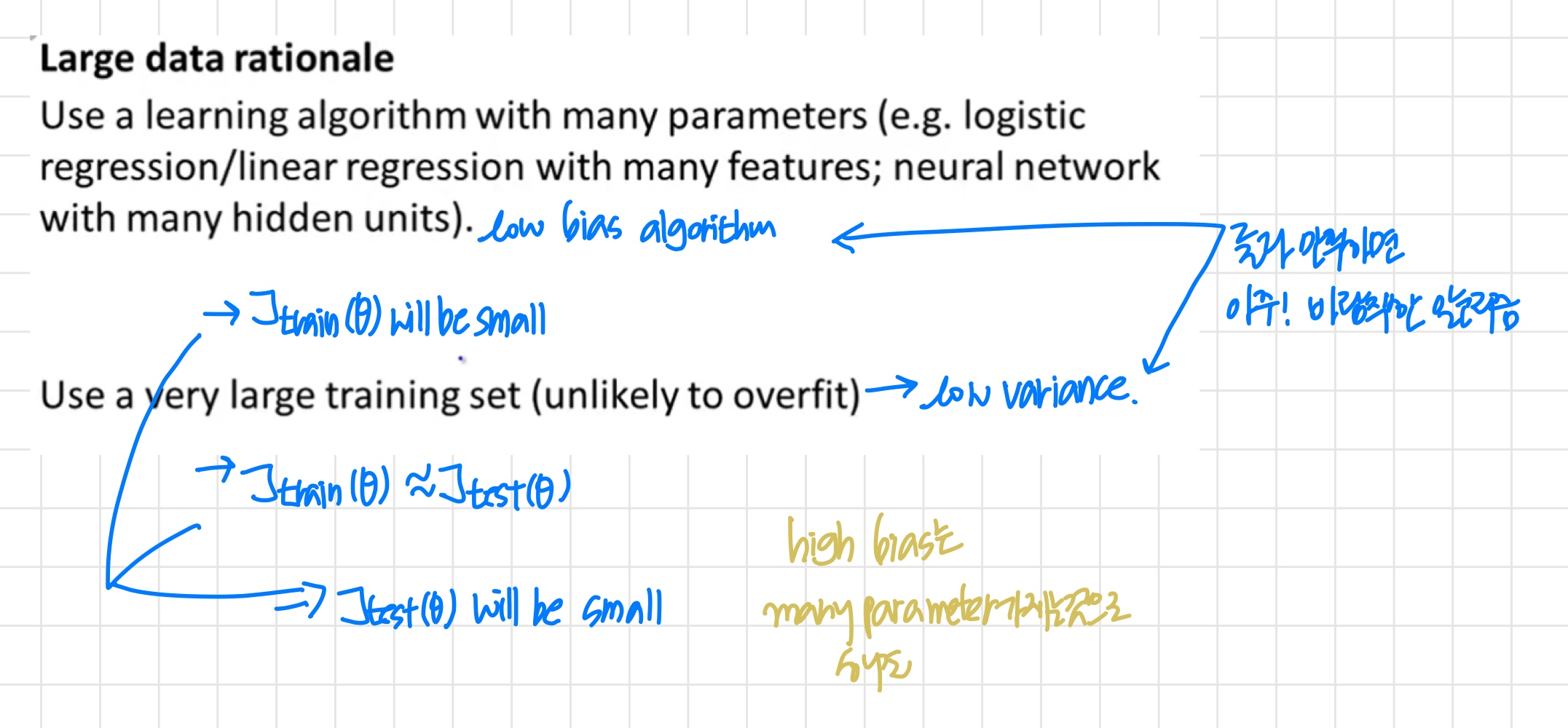 [ML] 6주차-5 : Using Large Data Sets