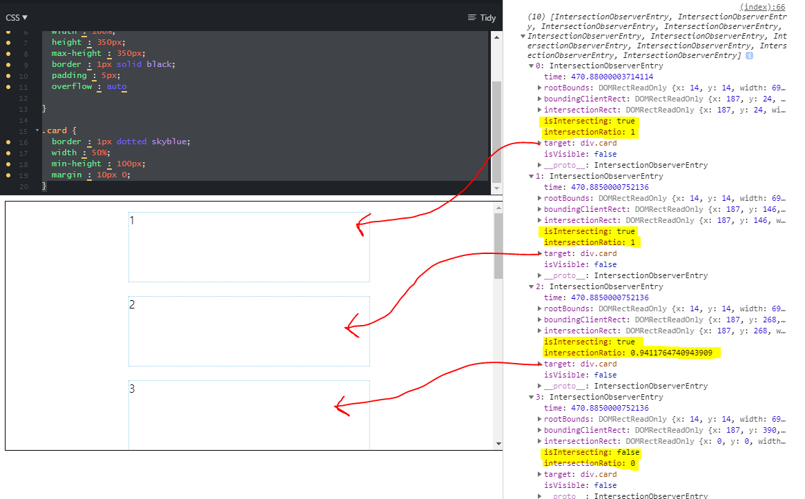 Intersection Observer API