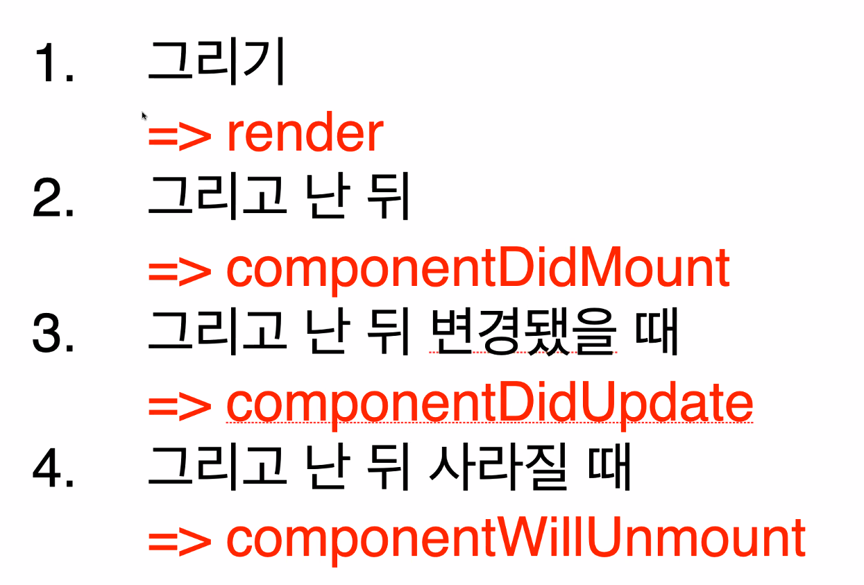 Class & Component lifecycle // 20220203