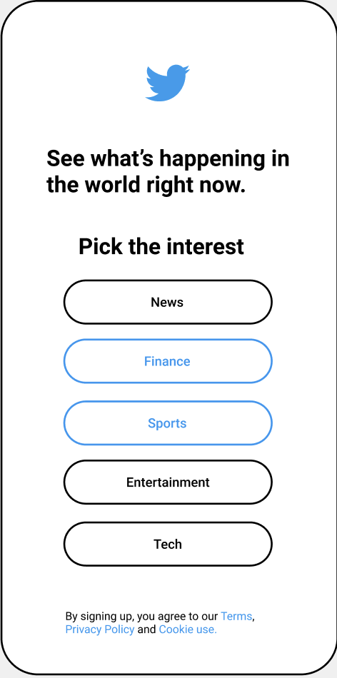 프론트 페이지 및 관심 분야 설정