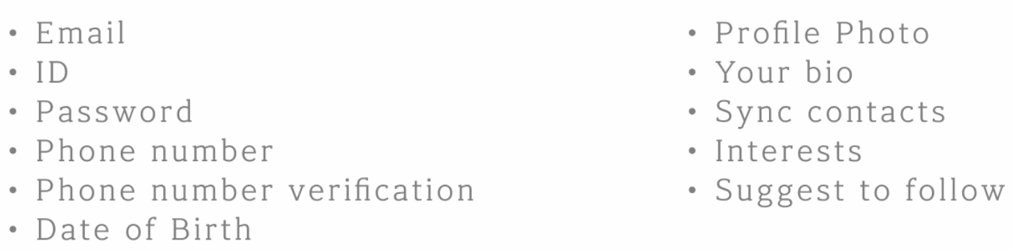 Onboarding Data Requirements
