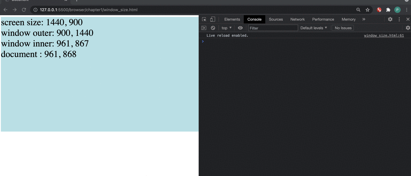 Window.innerwidth TIL - Browser size
