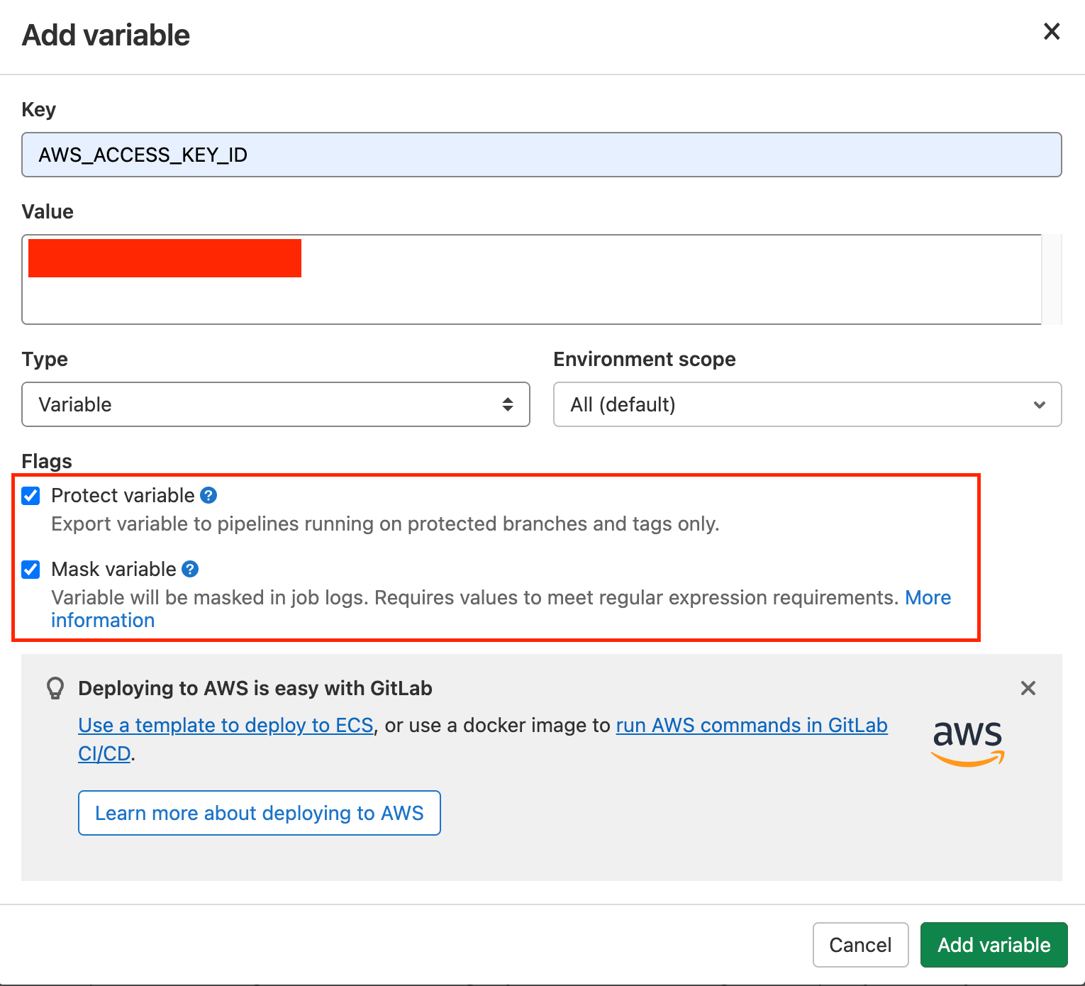 Create CI user (AWS)