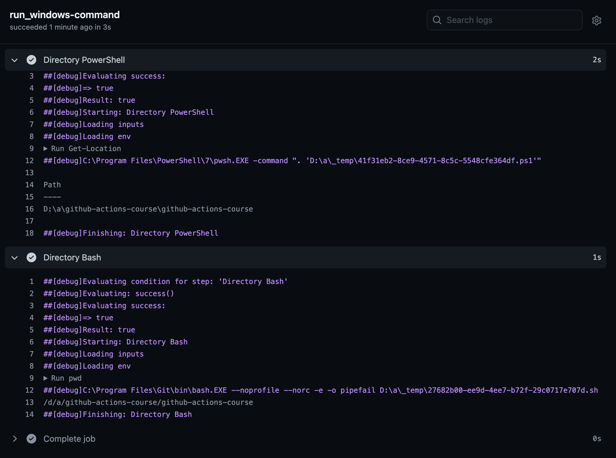 [3] Github Action 테스트 (python, windows command)