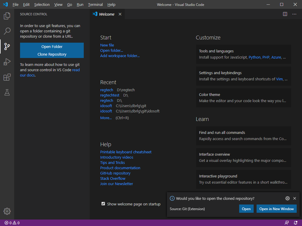 Visual Studio Code + github (1) - 연동