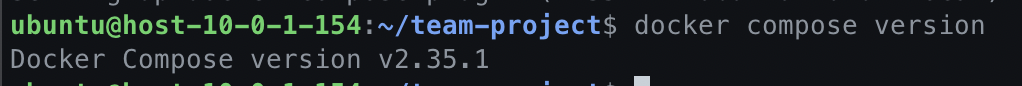 Docker Compose 버전 확인