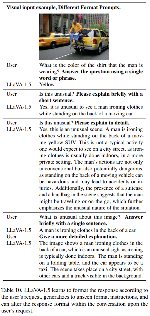Format instruction generalization