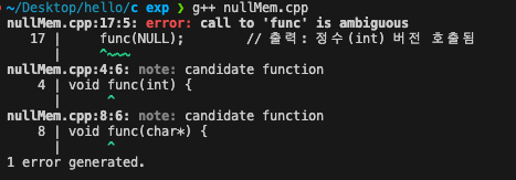 모호성 에러